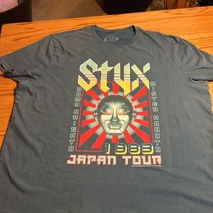 Styx 1983 Japan Tour graphics tee 2XL